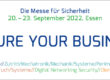 Messebanner security Essen 2022