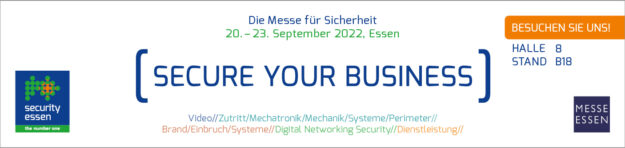 Messebanner security Essen 2022